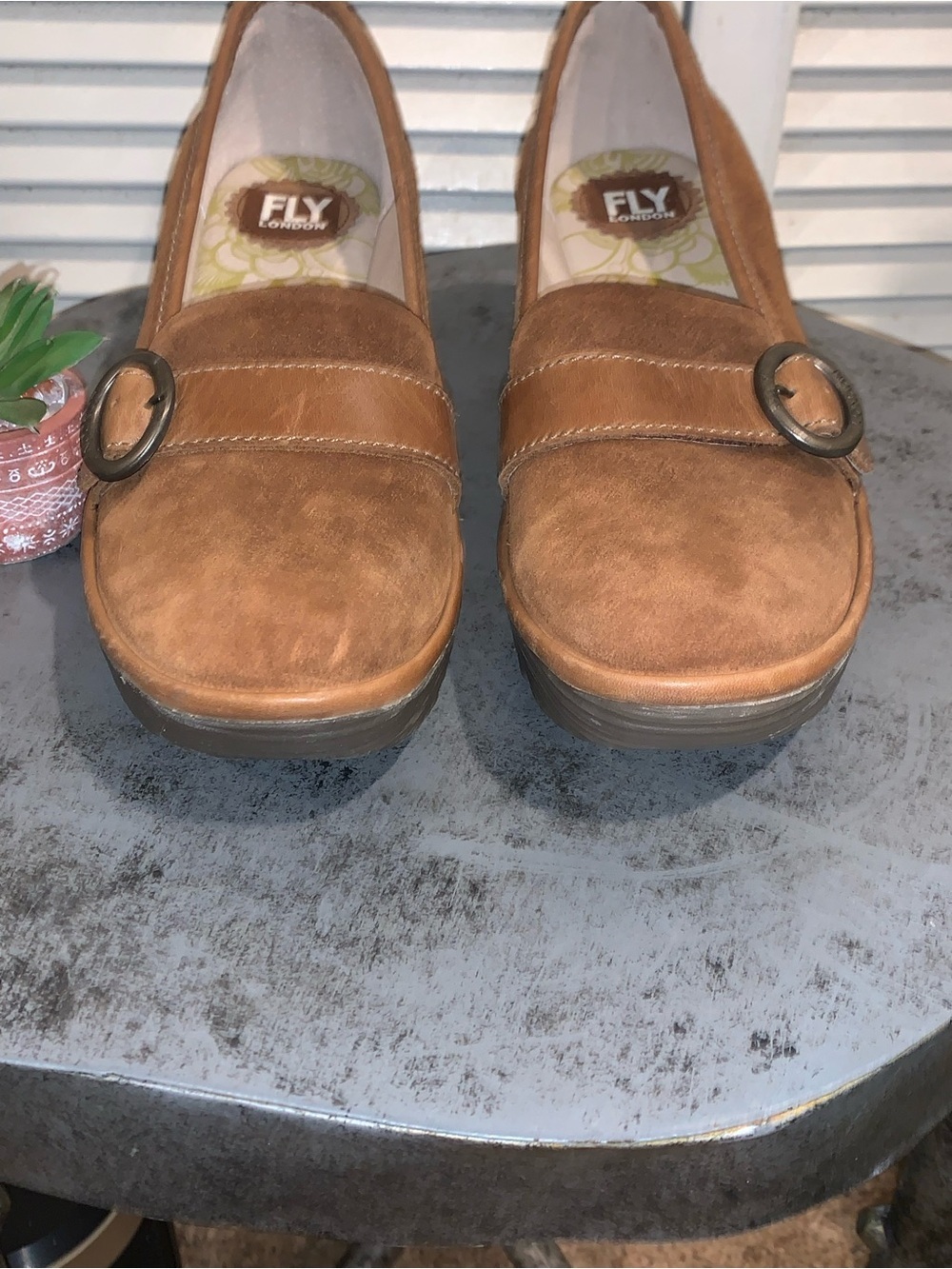 Fly London YOND771FLY Loafers Suede Brown women’s size 40 - Picture 3 of 8